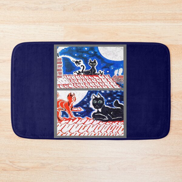 Item preview, Black Cat Conversation designed and sold by hajarsdeco.