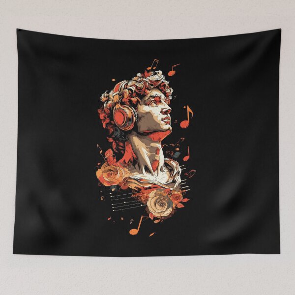 Item preview, Musical Statue – Classical Art Meets Modern Music designed and sold by inksavvystudio.