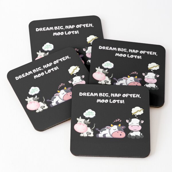 Item preview, Good cows.Dream big, nap often,  moo lots!Cute Cow. designed and sold by JAGA-ALIME.