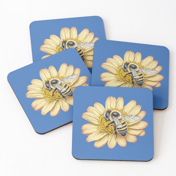 Item preview, Cute bee and yellow flower designed and sold by Purr95.