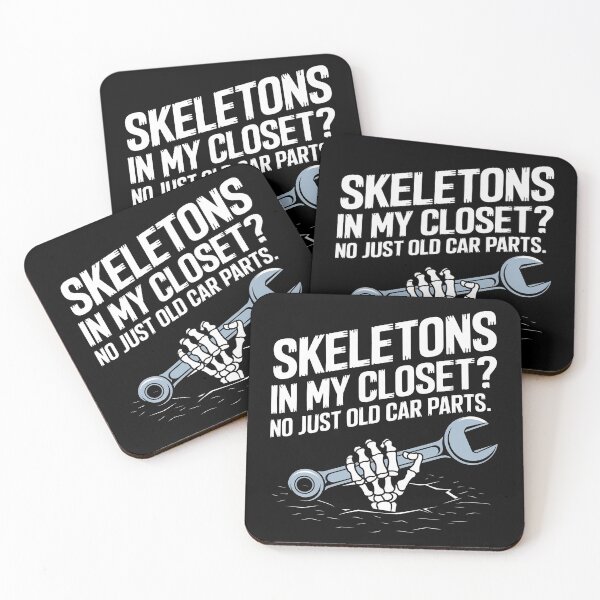 Item preview, Halloween Mechanic Tool Wrench Skeleton Skeletons in my closet? No, just old car parts designed and sold by MonkiFlipp.