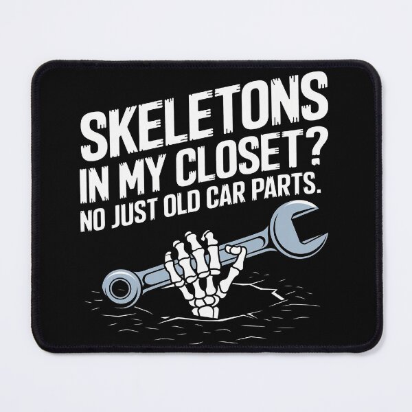 Item preview, Halloween Mechanic Tool Wrench Skeleton Skeletons in my closet? No, just old car parts designed and sold by MonkiFlipp.
