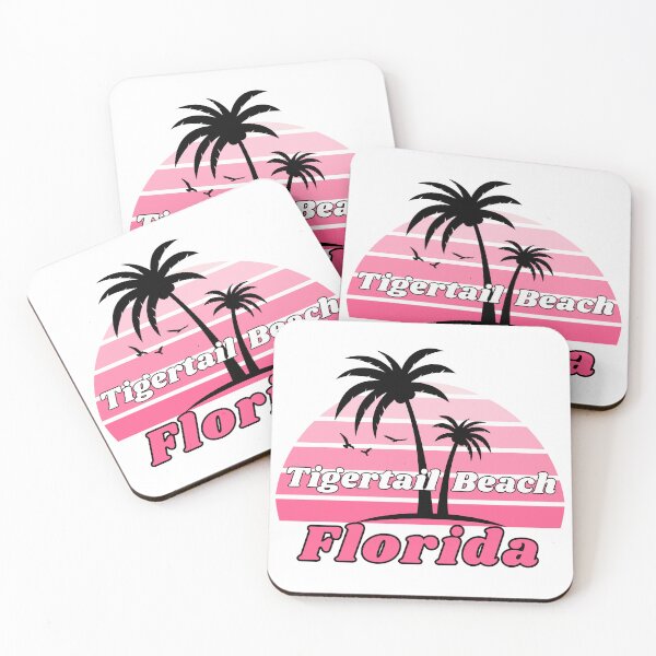 Item preview, Retro Cool Tigertail Beach in Marco Island Florida Palm Tree at Sunset Souvenirs designed and sold by karmdaf.