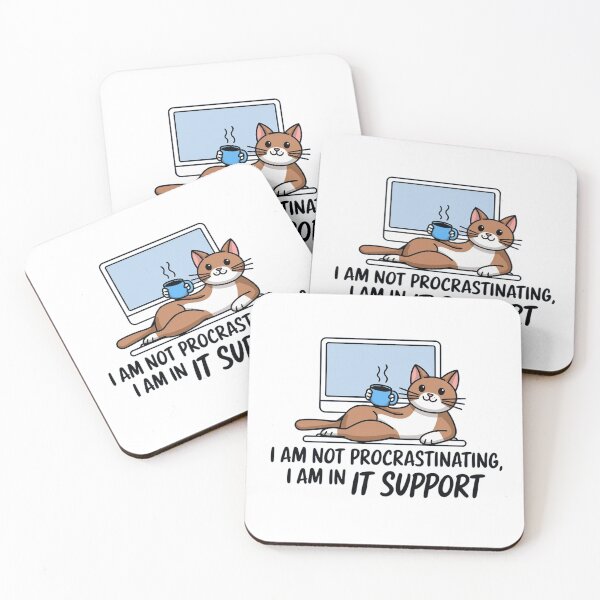 Item preview, I am not procrastinating, I am in IT Support designed and sold by Situstshirts.