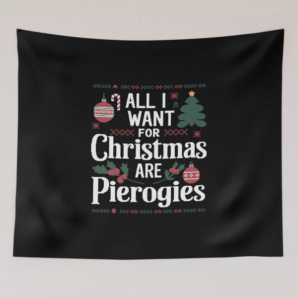 Item preview, All I Want for Christmas are Pierogies designed and sold by These_Prints.