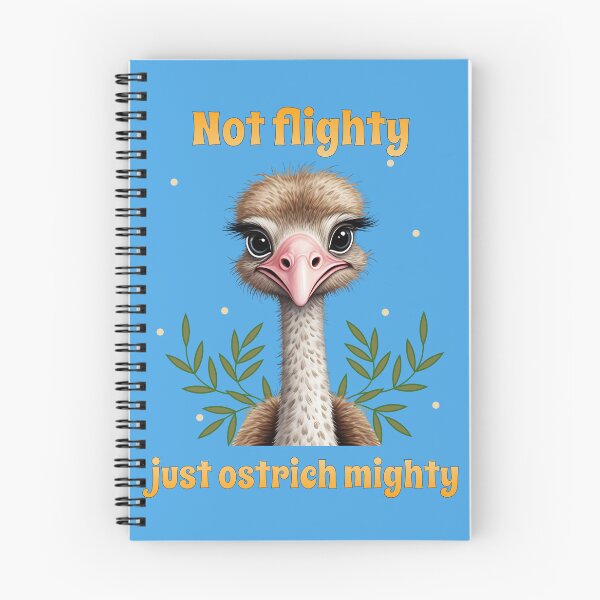 Item preview, Not flighty just ostrich mighty, bird jokes designed and sold by Purr95.