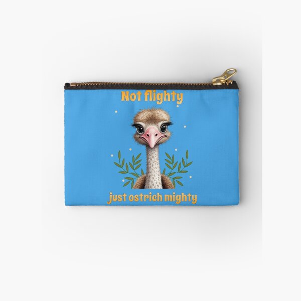 Item preview, Not flighty just ostrich mighty, bird jokes designed and sold by Purr95.