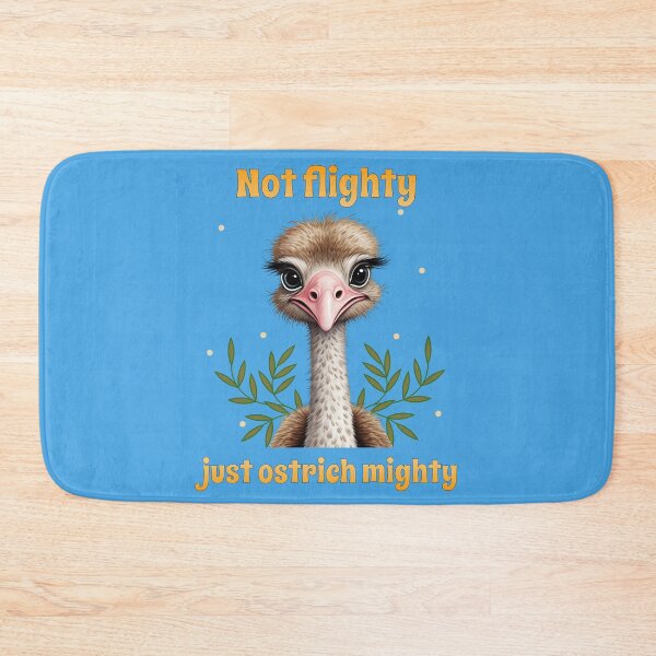 Item preview, Not flighty just ostrich mighty, bird jokes designed and sold by Purr95.