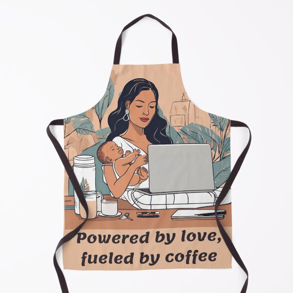 Item preview, Strong Mom Working with Baby and Coffee designed and sold by AndrijaaS.