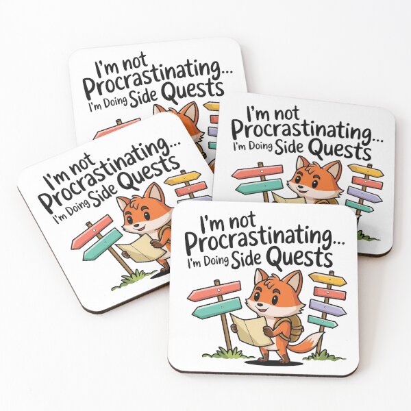 Item preview, I'm not procrastinating... I'm doing side quests - Fox edition designed and sold by Situstshirts.
