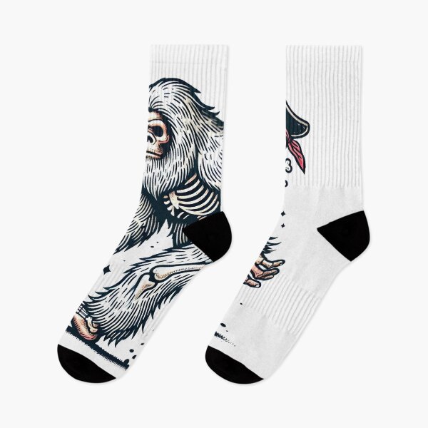 Item preview, Funny Bigfoot Sasquatch Halloween skeleton men kids  designed and sold by DrawHandArt.