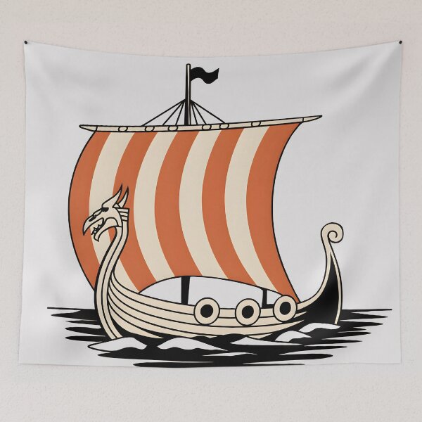 Item preview, viking ship at sea, viking ship, Viking, viking dad, best dad ever, dad, happy dad day designed and sold by PRYMULLART.