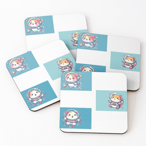 Item preview, Set of Stickers: Hamster in an Astronaut Suit designed and sold by Mechanical-Artt.