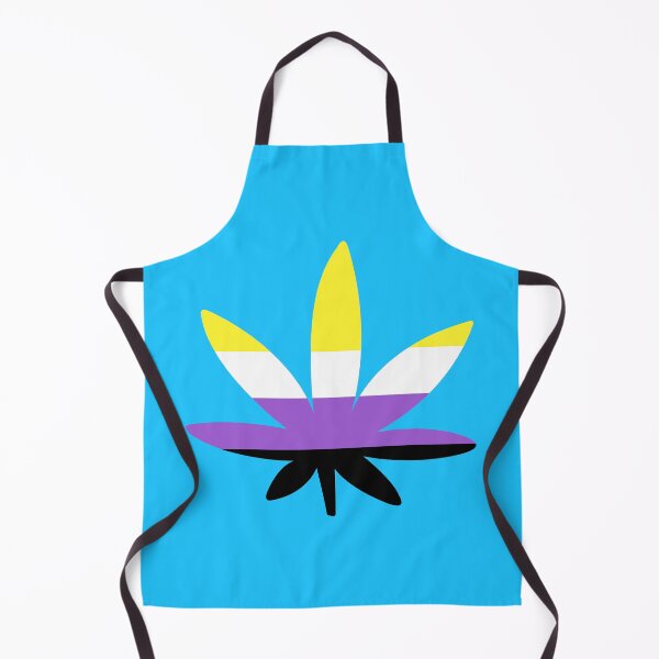 Item preview, Non-Binary Pride Cannabis Leaf designed and sold by Cannaxes Studio.