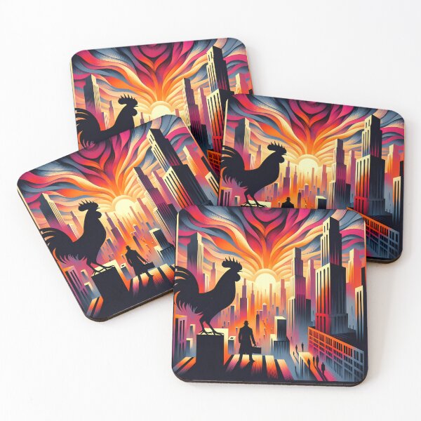 Item preview, Vibrant City Sunrise designed and sold by FNORD-10111.
