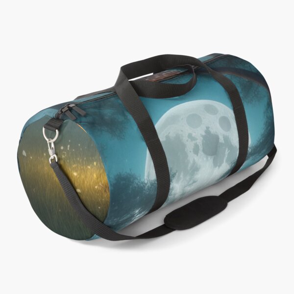 Item preview, Magical Forest with Glowing Mushroom Under Full Moon designed and sold by FallenStarArt.