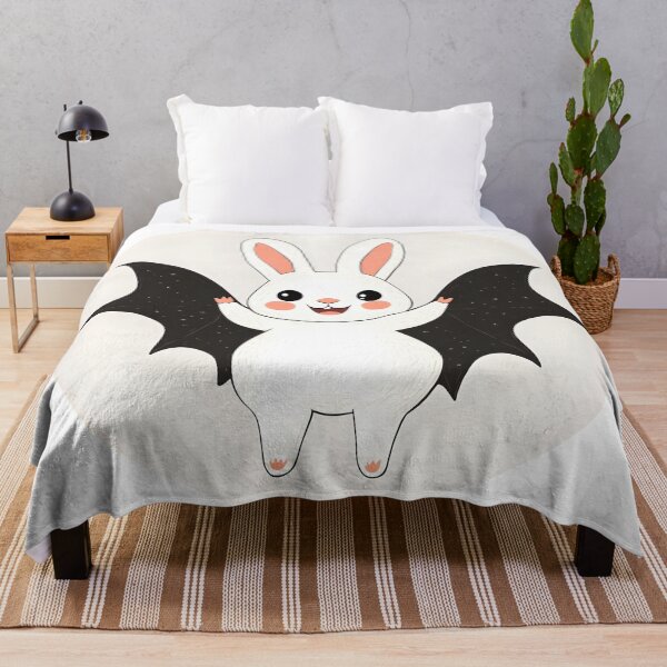 Item preview, Bunny Bat Hybrid Flying Through Halloween Night designed and sold by CharmingQuill.