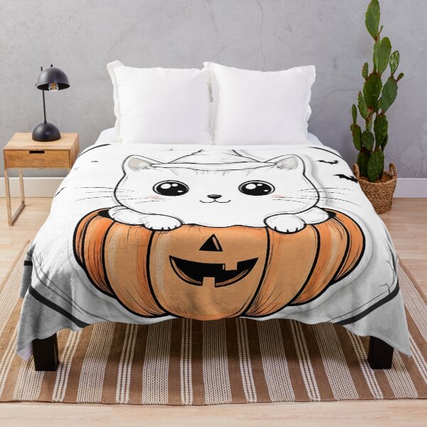 Item preview, Witchy Kitten Popping Out of a Pumpkin designed and sold by CharmingQuill.