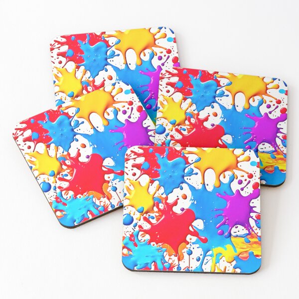 Item preview, Vibrant Splashes of Neon Colors designed and sold by Health And Fitness Posts e-Store.