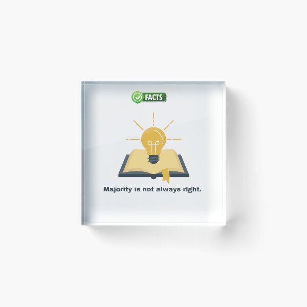 Item preview, Majority is not always right.  designed and sold by Blessed4ever.