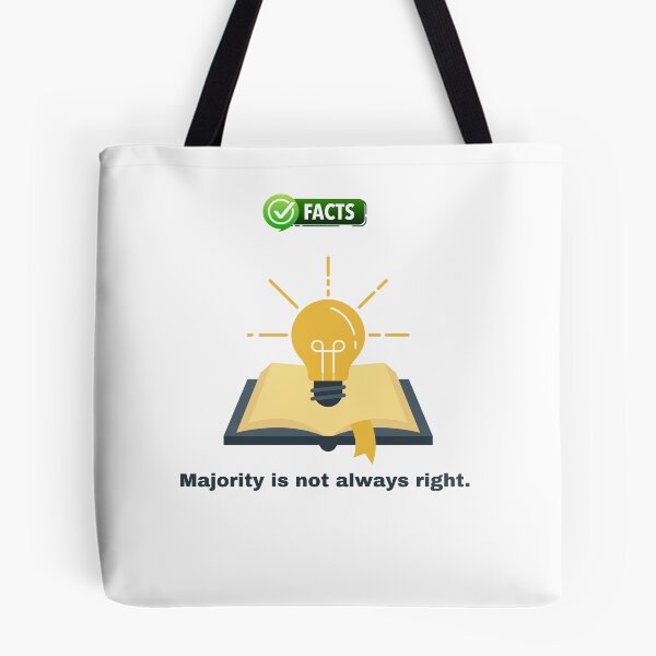 Item preview, Majority is not always right.  designed and sold by Blessed4ever.