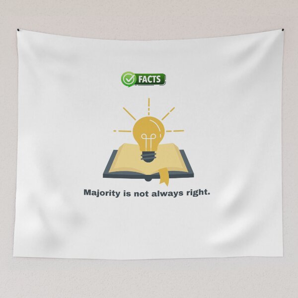 Item preview, Majority is not always right.  designed and sold by Blessed4ever.