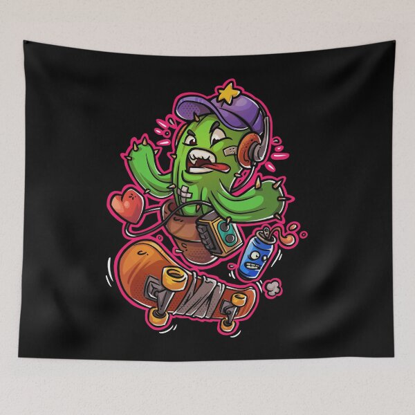 Item preview, Radical Cactus Skater designed and sold by NeonPopKong.