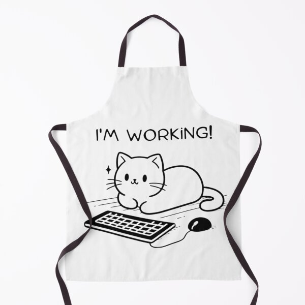 Item preview, Cat Doodle - I'm Working  designed and sold by DaniMalilana.