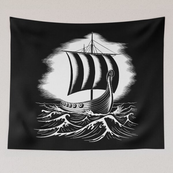 Item preview, Viking ship at sea, viking ship, Viking, viking dad, best dad ever, dad, happy dad day designed and sold by PRYMULLART.