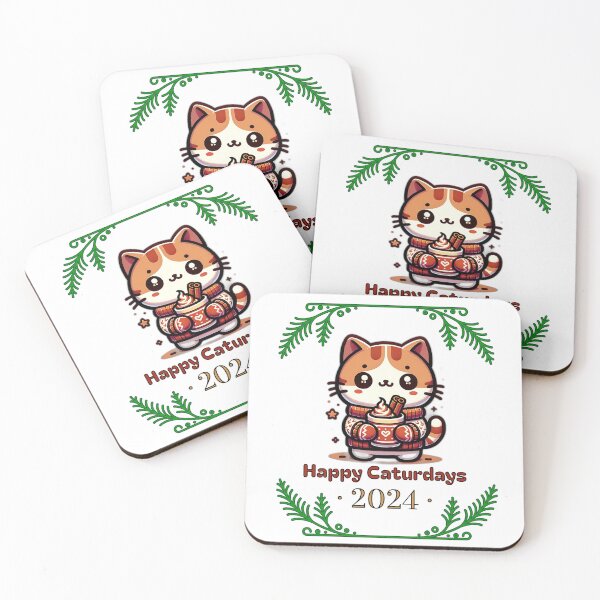 Item preview, Happy Caturdays 2024 designed and sold by SoaringOwlArts.