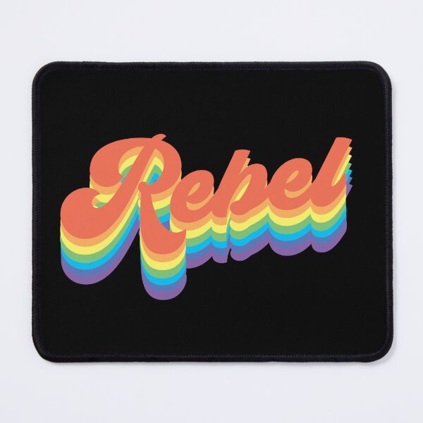 Item preview, Rainbow Rebel On Black Background designed and sold by grinningskull.