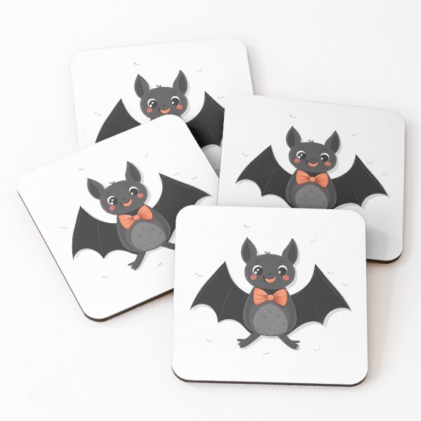 Item preview, Bat with Orange Bow Tie on a Moonlit Night designed and sold by CharmingQuill.