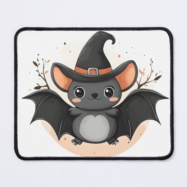 Item preview, Bat in Witch Hat on a Fall Evening designed and sold by CharmingQuill.