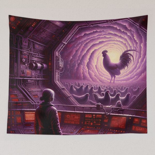Item preview, Cosmic Chicken Odyssey designed and sold by FNORD-10111.