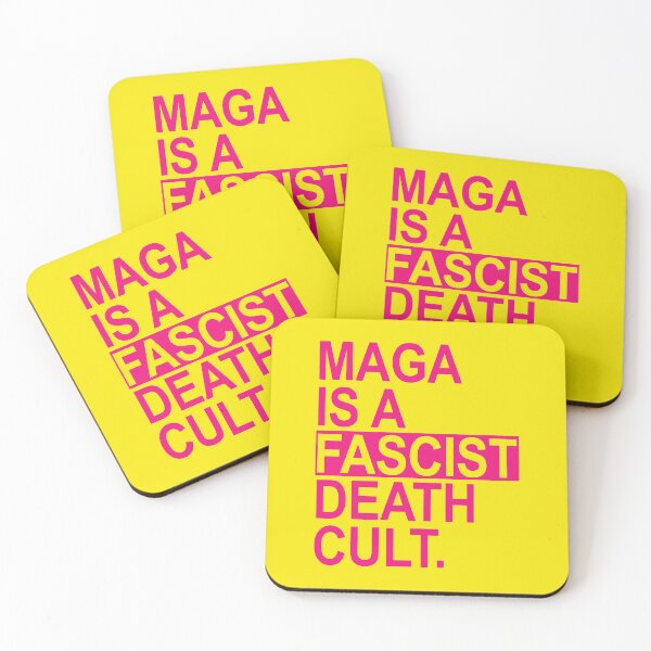 Item preview, MAGA IS A FASCIST DEATH CULT - hot pink 2.0 designed and sold by Thelittlelord.