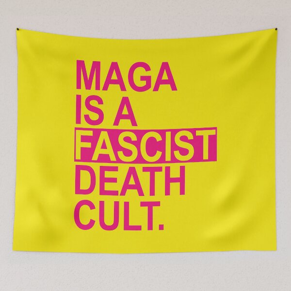 Item preview, MAGA IS A FASCIST DEATH CULT - hot pink 2.0 designed and sold by Thelittlelord.