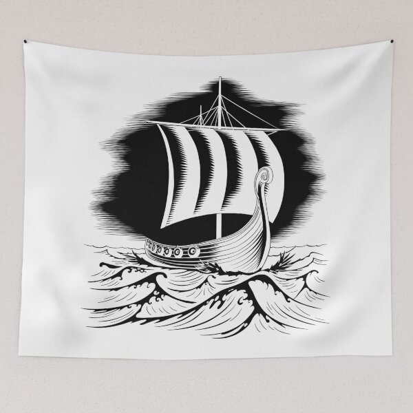 Item preview, Viking ship at sea, viking ship, Viking, viking dad, best dad ever, dad, happy dad day designed and sold by PRYMULLART.