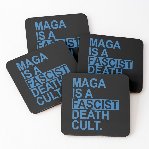 Item preview, MAGA IS A FASCIST DEATH CULT - steel blue designed and sold by Thelittlelord.