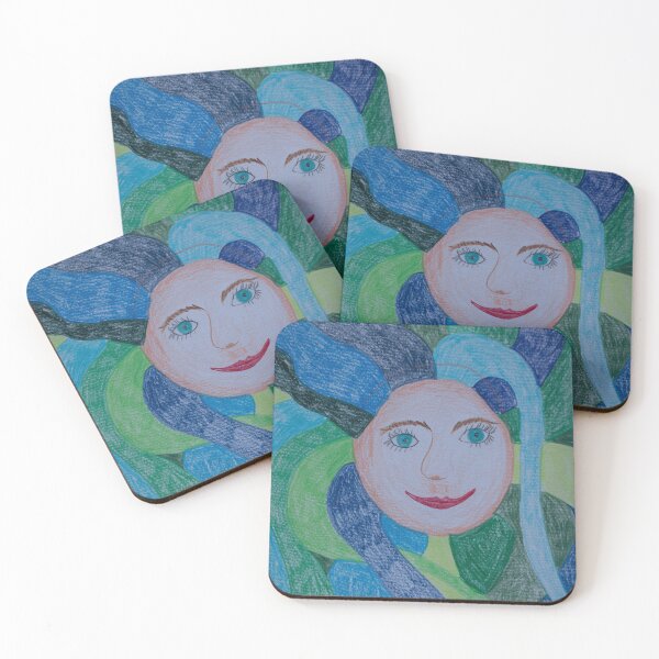 Item preview, Smiles in green-blue designed and sold by Ankesatelier.