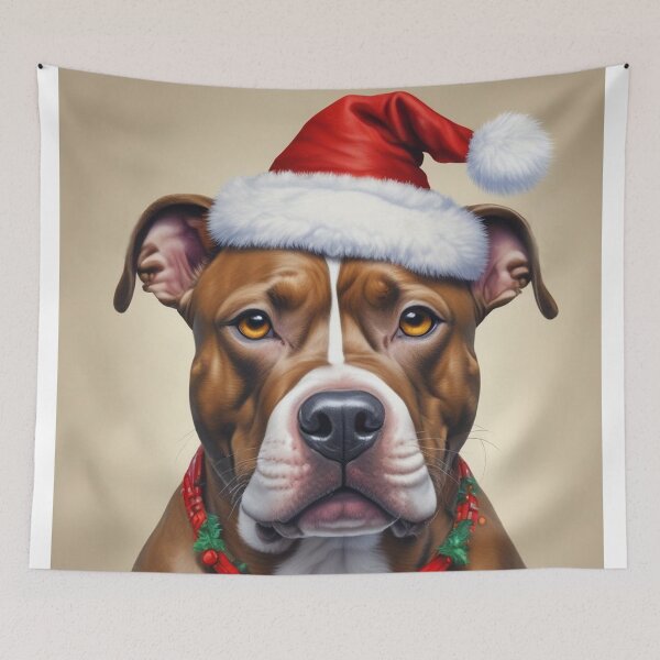 Item preview, Cute Christmas Pitbull designed and sold by PetArt  ⭐⭐⭐⭐⭐.