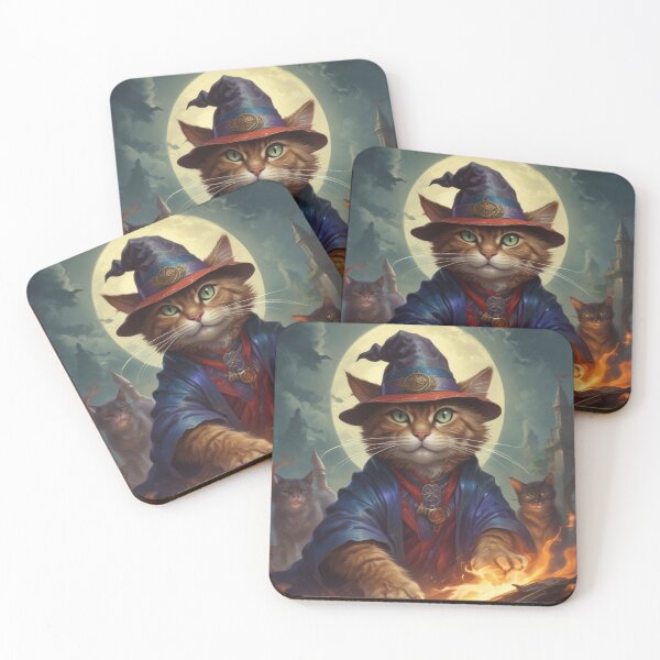 Item preview, Sorcerer kitty designed and sold by Jennifer McBride.