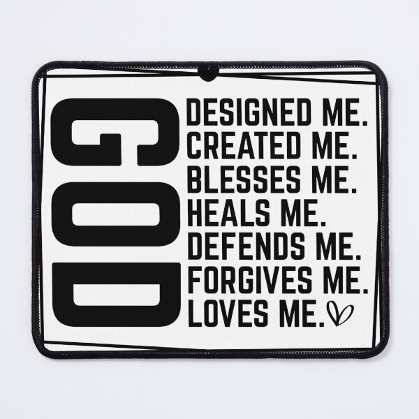 Item preview, God, Designed, Created, Blessed, Heals, Defends, Forgives and Loves Me designed and sold by SassyFaithGirl.