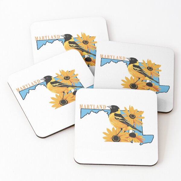 Item preview, Ave y flor del estado de Maryland designed and sold by adventurehaven.