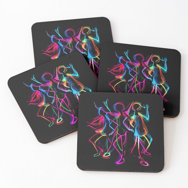Item preview, 70's 80's 90's Retro Neon Disco Dancers Clubbers Boogie Party #7 designed and sold by Tellingmoon.