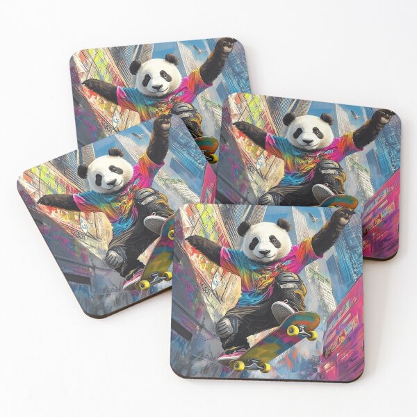 Item preview, Skater Panda: Urban Vibes on Wheels designed and sold by JacekKita.