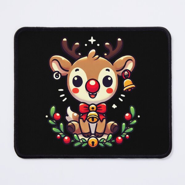 Item preview, Cute the Red-Nosed Reindeer Illustration designed and sold by M-ormin.