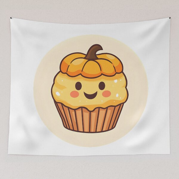 Item preview, Adorable Pumpkin Cupcake designed and sold by CharmingQuill.
