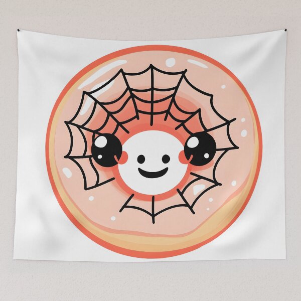 Item preview, Cute Spider Web Donut designed and sold by CharmingQuill.