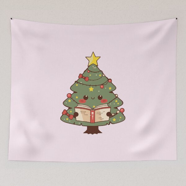 Item preview, Cute Bookish Christmas Tree designed and sold by RetroPrints.