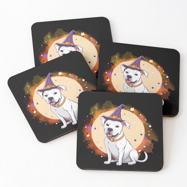 Item preview, Dogo Argentino Halloween Wizard Dog – Majestic Dogo Argentino in Wizard Costume for Halloween designed and sold by GoodyPaws.